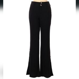 🆕 Chic Wil Black Business Casual Office slit flare Work pants/slacks (26)